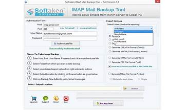 IMAP Mail Backup Tool for Windows - Download it from Habererciyes for free